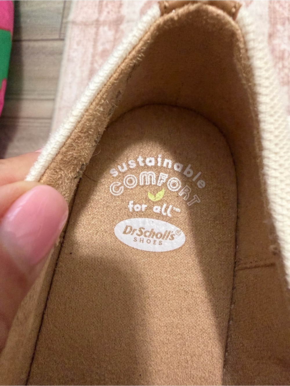 Dr. Scholl’s White Canvas Espadrille Slip-On Flats Women’s 9 Comfort Casual Shoe - Picture 10 of 10